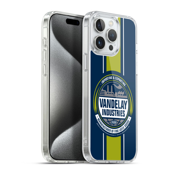 Seinfeld Graphics Vandelay Industries Soft Gel Case for Apple iPhone 15 Pro Max & MagSafe
