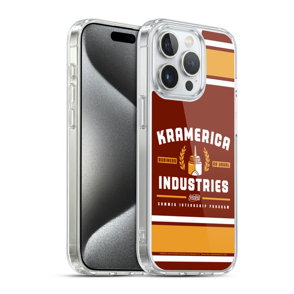 Seinfeld Graphics Kramerica Industries Soft Gel Case for Apple iPhone 15 Pro & MagSafe
