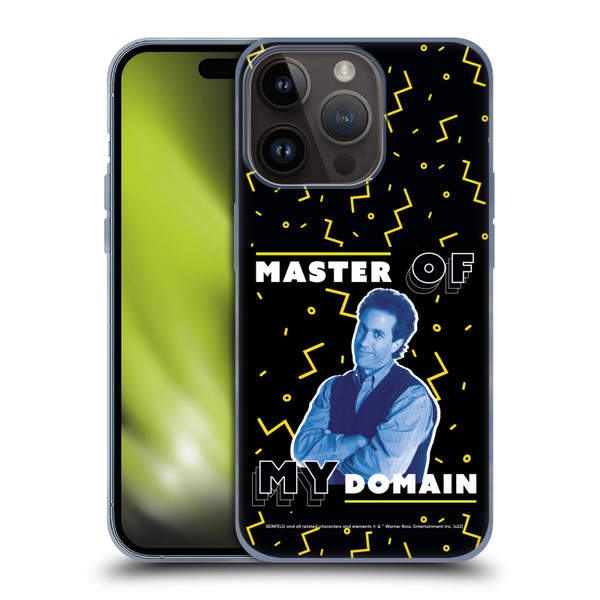 Seinfeld Graphics Master Of My Domain Soft Gel Case for Apple iPhone 15 Pro