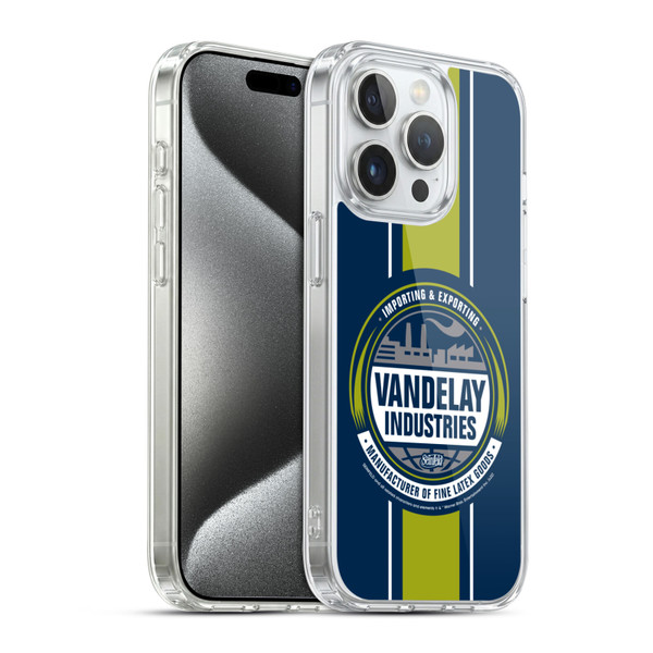 Seinfeld Graphics Vandelay Industries Soft Gel Case for Apple iPhone 15 Pro & MagSafe