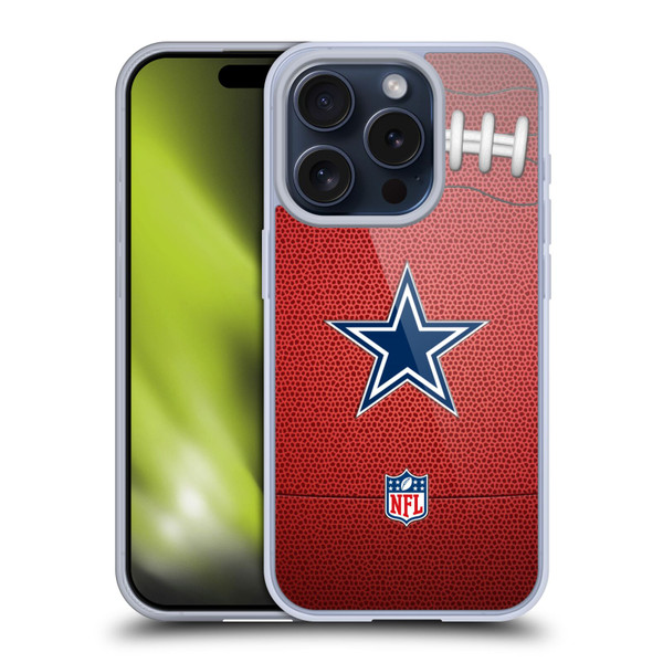 NFL Dallas Cowboys Graphics Football Soft Gel Case for Apple iPhone 15 Pro NFL Dallas Cowboys Graphics Football Soft Gel Case for Apple iPhone 15 Pro