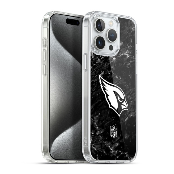 NFL Arizona Cardinals Artwork Marble Soft Gel Case for Apple iPhone 15 Pro Max & MagSafe