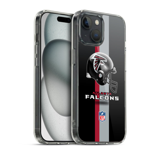 NFL Atlanta Falcons Logo Helmet Soft Gel Case for Apple iPhone 15 & MagSafe