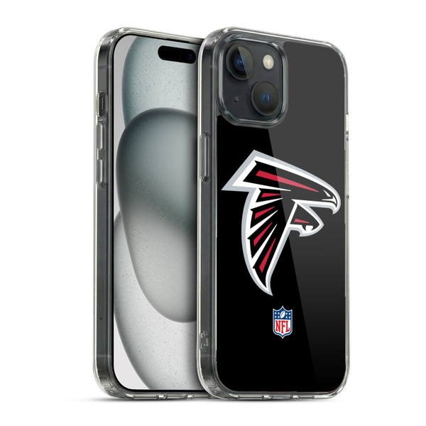 NFL Atlanta Falcons Logo Plain Soft Gel Case for Apple iPhone 15 & MagSafe