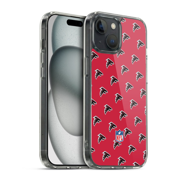 NFL Atlanta Falcons Artwork Patterns Soft Gel Case for Apple iPhone 15 & MagSafe