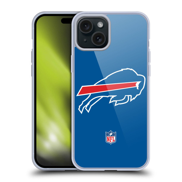 NFL Buffalo Bills Logo Plain Soft Gel Case for Apple iPhone 15 Plus NFL Buffalo Bills Logo Plain Soft Gel Case for Apple iPhone 15 Plus