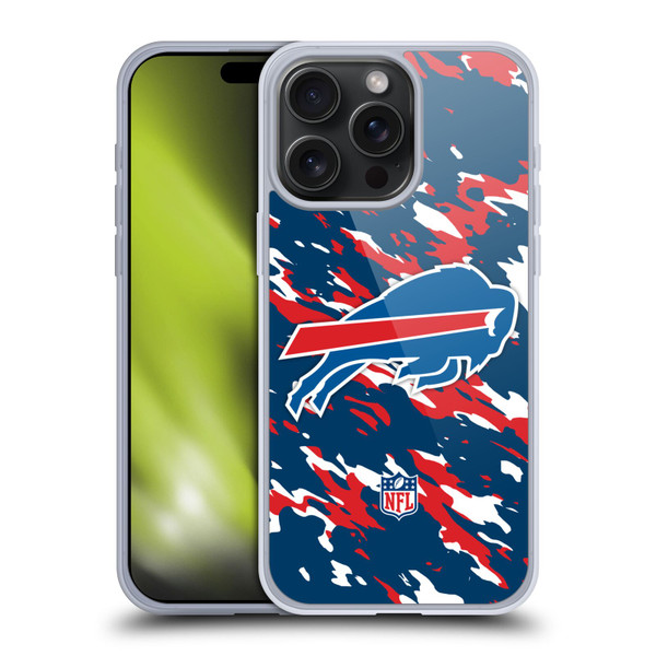 NFL Buffalo Bills Logo Camou Soft Gel Case for Apple iPhone 15 Pro Max