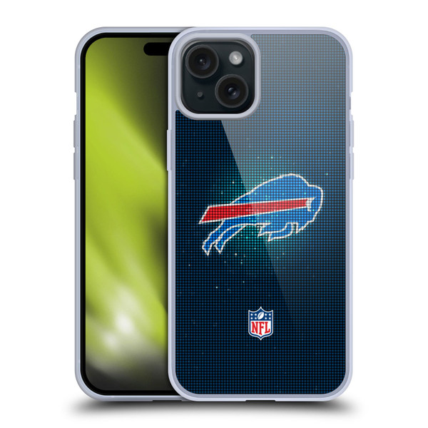 NFL Buffalo Bills Artwork LED Soft Gel Case for Apple iPhone 15 Plus