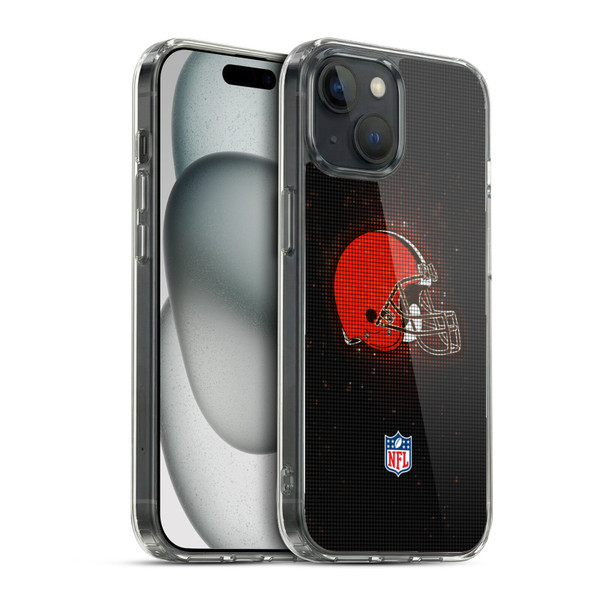 NFL Cleveland Browns Artwork LED Soft Gel Case for Apple iPhone 15 & MagSafe