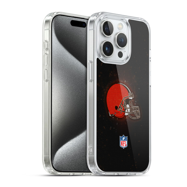 NFL Cleveland Browns Artwork LED Soft Gel Case for Apple iPhone 15 Pro & MagSafe