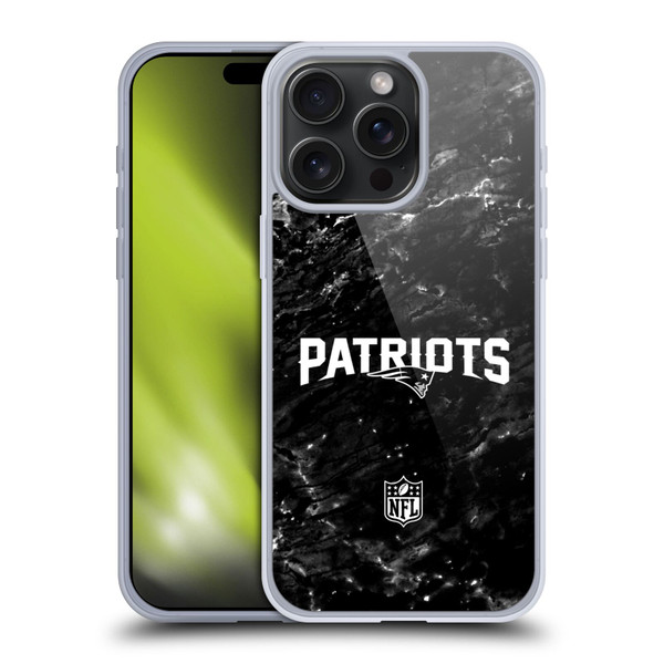 NFL New England Patriots Artwork Marble Soft Gel Case for Apple iPhone 15 Pro Max