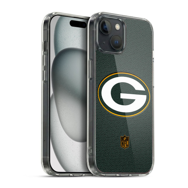 NFL Green Bay Packers Logo Football Soft Gel Case for Apple iPhone 15 Plus & MagSafe