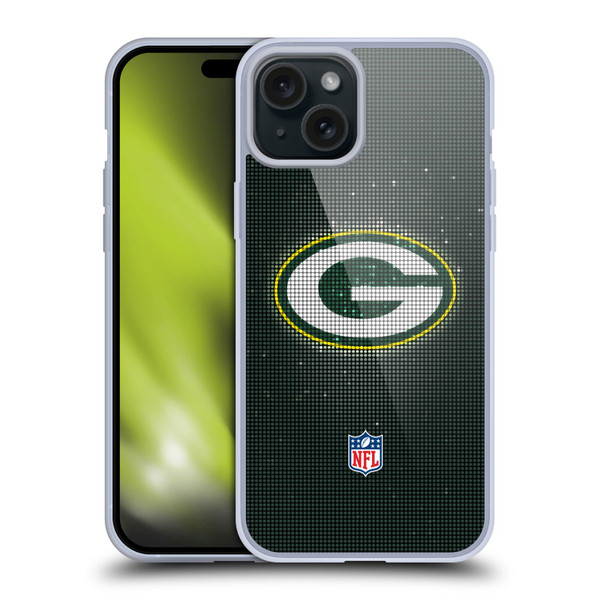 NFL Green Bay Packers Artwork LED Soft Gel Case for Apple iPhone 15 Plus