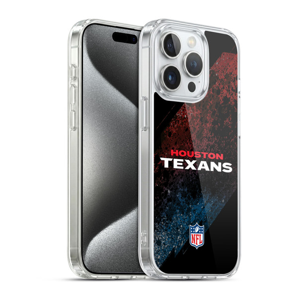 NFL Houston Texans Logo Blur Soft Gel Case for Apple iPhone 15 Pro & MagSafe