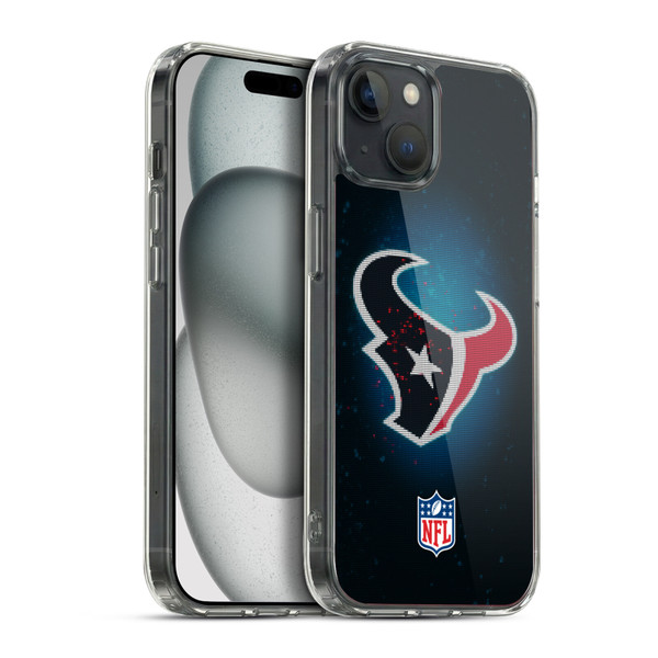 NFL Houston Texans Artwork LED Soft Gel Case for Apple iPhone 15 Plus & MagSafe