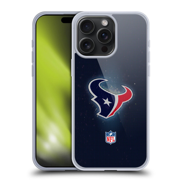 NFL Houston Texans Artwork LED Soft Gel Case for Apple iPhone 15 Pro Max