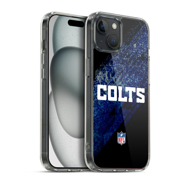 NFL Indianapolis Colts Logo Blur Soft Gel Case for Apple iPhone 15 Plus & MagSafe