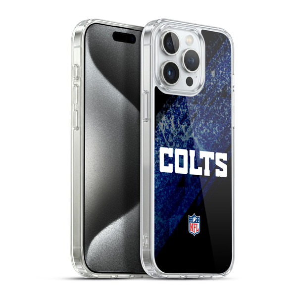 NFL Indianapolis Colts Logo Blur Soft Gel Case for Apple iPhone 15 Pro Max & MagSafe