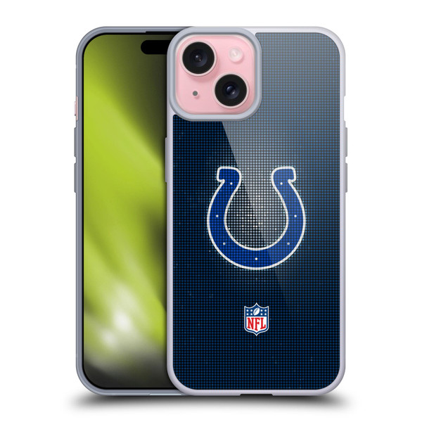 NFL Indianapolis Colts Artwork LED Soft Gel Case for Apple iPhone 15