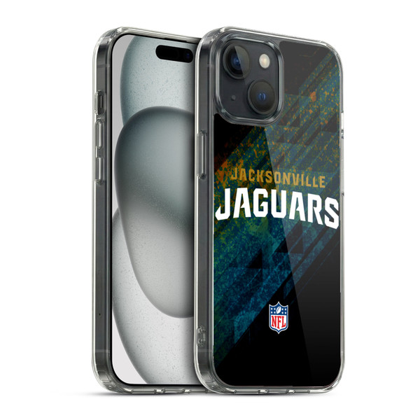 NFL Jacksonville Jaguars Logo Blur Soft Gel Case for Apple iPhone 15 & MagSafe