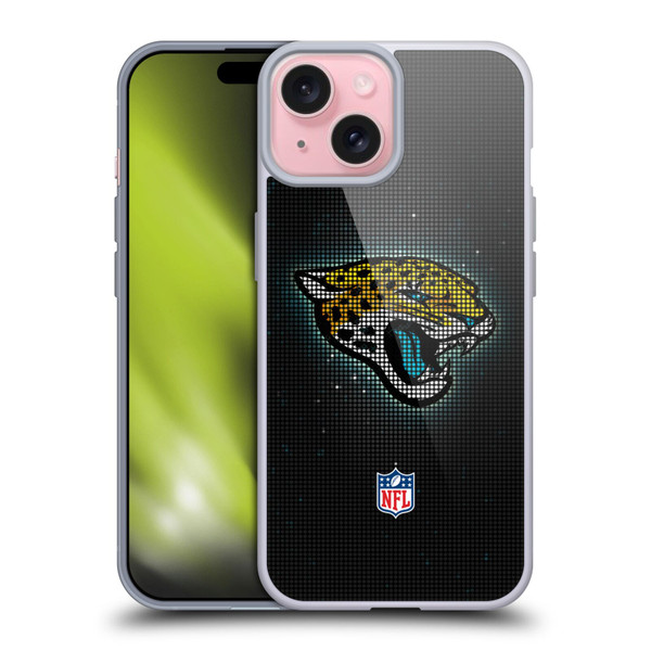 NFL Jacksonville Jaguars Artwork LED Soft Gel Case for Apple iPhone 15