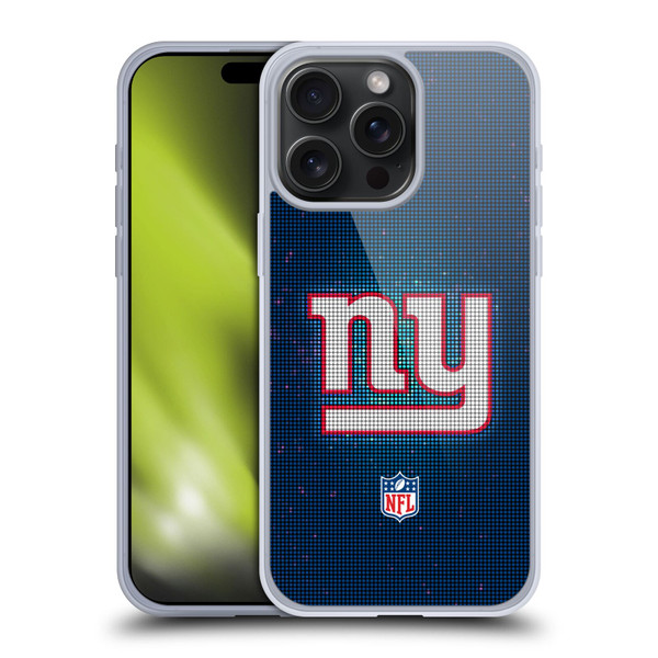 NFL New York Giants Artwork LED Soft Gel Case for Apple iPhone 15 Pro Max