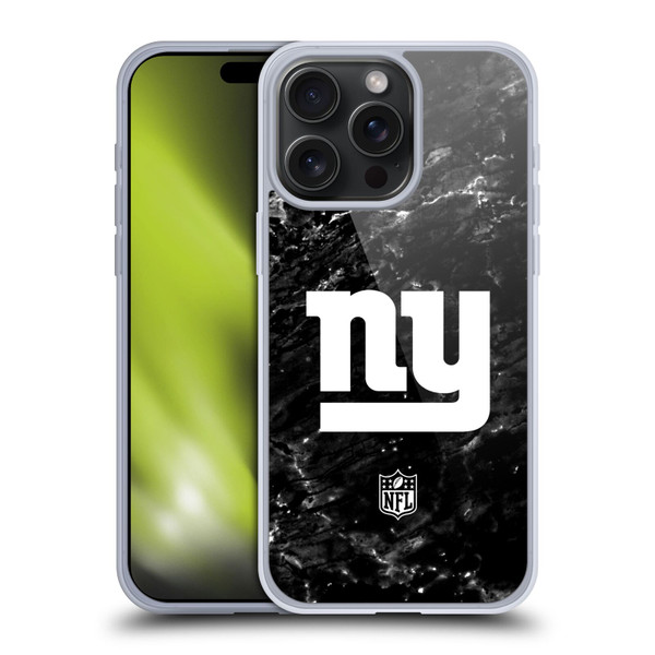 NFL New York Giants Artwork Marble Soft Gel Case for Apple iPhone 15 Pro Max