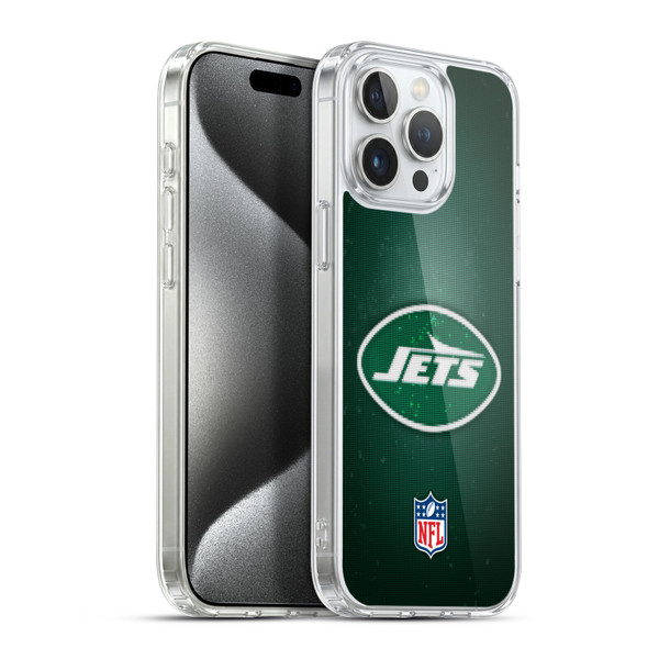 NFL New York Jets Artwork LED Soft Gel Case for Apple iPhone 15 Pro Max & MagSafe