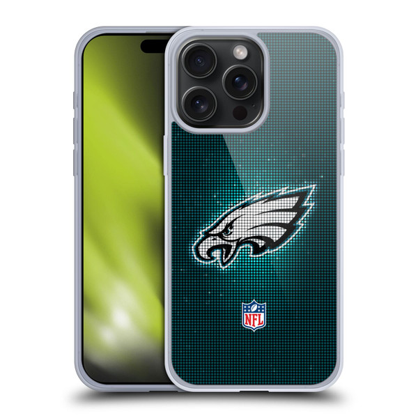 NFL Philadelphia Eagles Artwork LED Soft Gel Case for Apple iPhone 15 Pro Max
