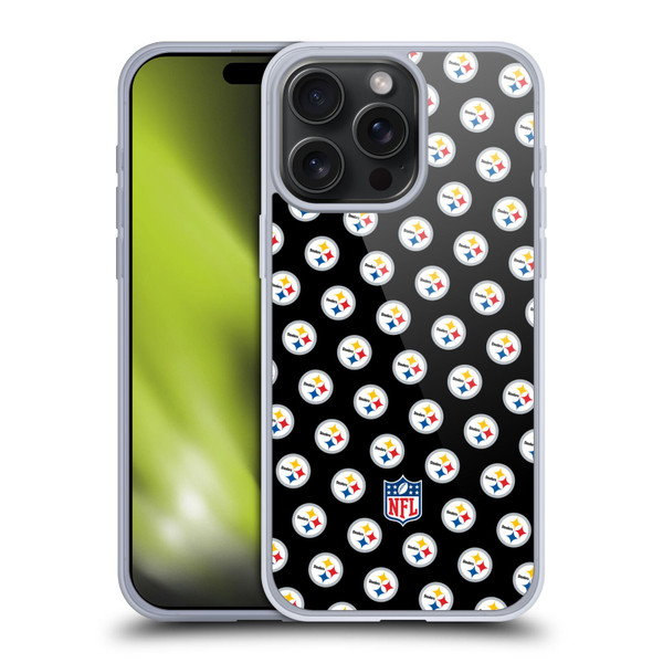 NFL Pittsburgh Steelers Artwork Patterns Soft Gel Case for Apple iPhone 15 Pro Max