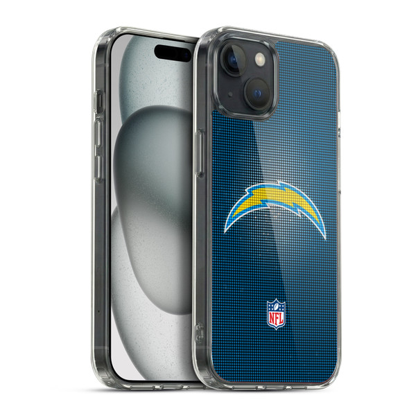 NFL Los Angeles Chargers Artwork LED Soft Gel Case for Apple iPhone 15 Plus & MagSafe