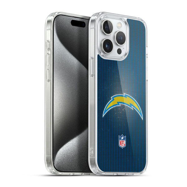 NFL Los Angeles Chargers Artwork LED Soft Gel Case for Apple iPhone 15 Pro Max & MagSafe