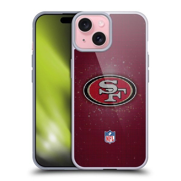 NFL San Francisco 49ers Artwork LED Soft Gel Case for Apple iPhone 15
