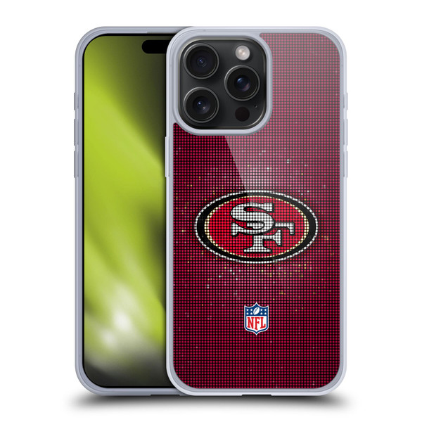 NFL San Francisco 49ers Artwork LED Soft Gel Case for Apple iPhone 15 Pro Max