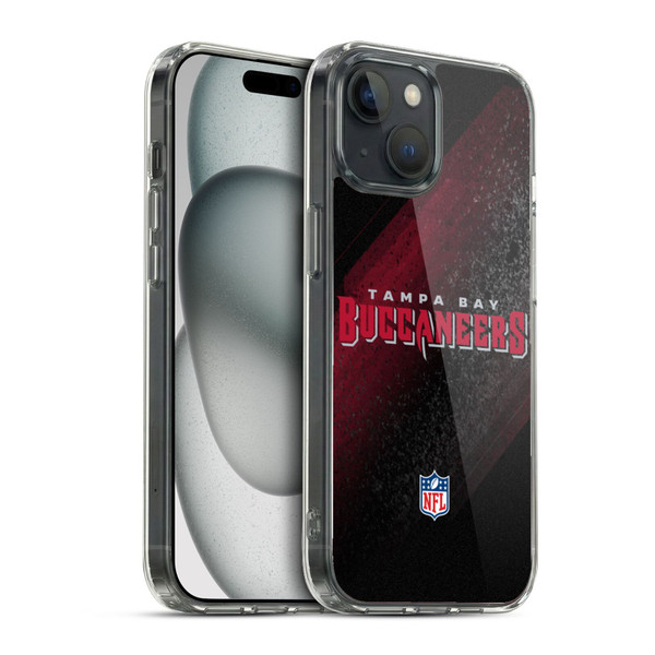 NFL Tampa Bay Buccaneers Logo Blur Soft Gel Case for Apple iPhone 15 & MagSafe