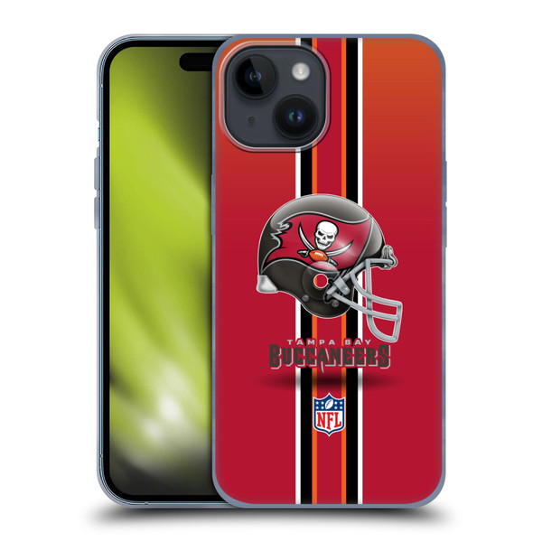 NFL Tampa Bay Buccaneers Logo Helmet Soft Gel Case for Apple iPhone 15
