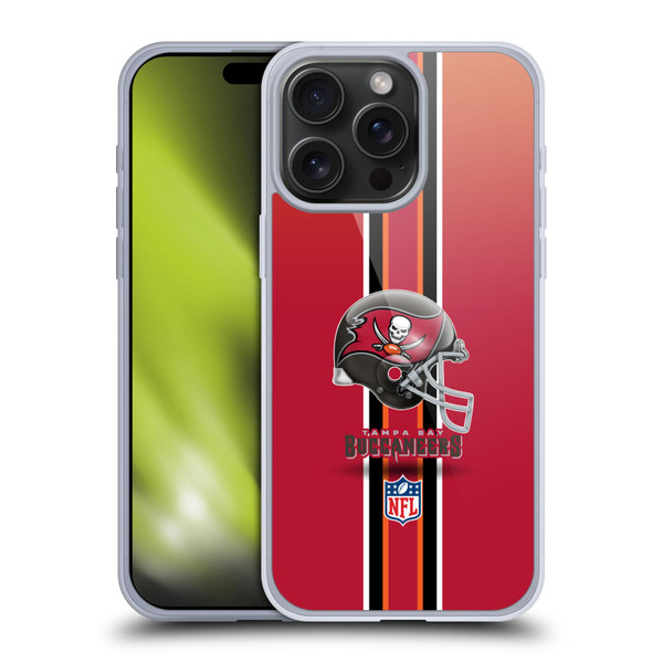 NFL Tampa Bay Buccaneers Logo Helmet Soft Gel Case for Apple iPhone 15 Pro Max