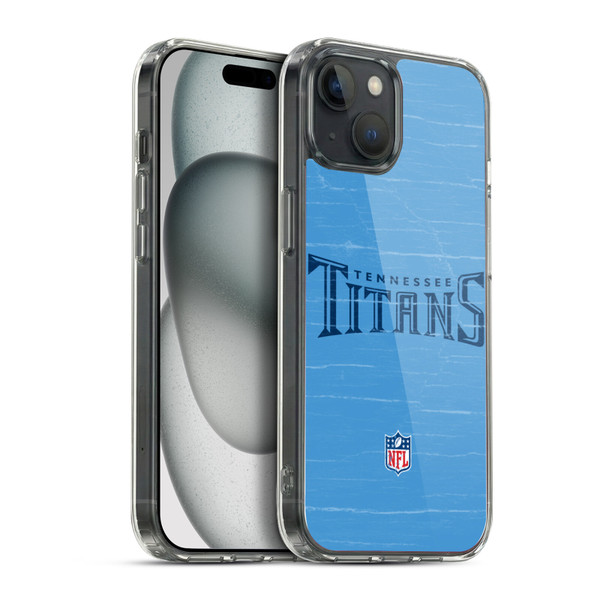 NFL Tennessee Titans Logo Distressed Look Soft Gel Case for Apple iPhone 15 Plus & MagSafe