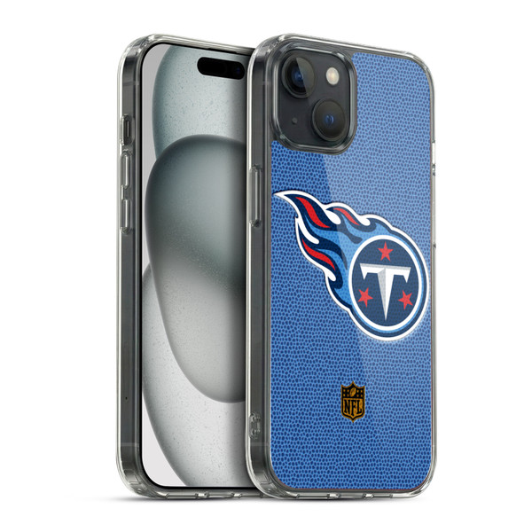 NFL Tennessee Titans Logo Football Soft Gel Case for Apple iPhone 15 Plus & MagSafe