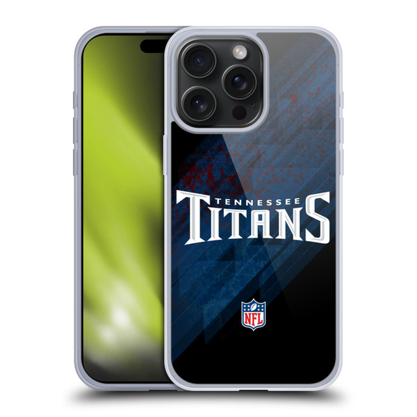 NFL Tennessee Titans Logo Blur Soft Gel Case for Apple iPhone 15 Pro Max