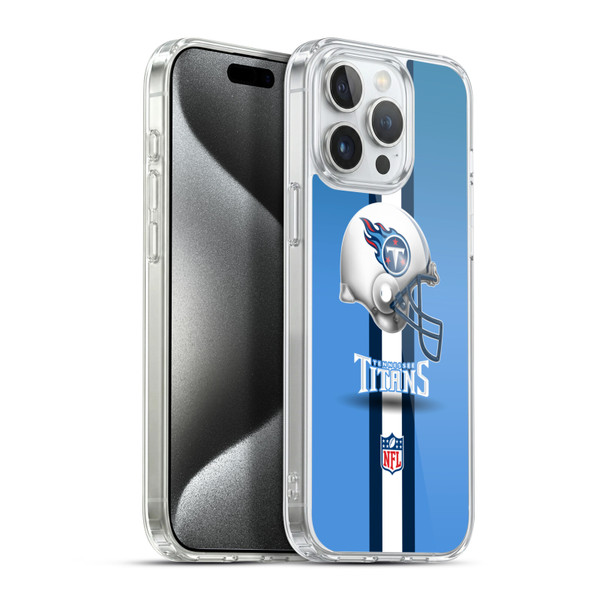 NFL Tennessee Titans Logo Helmet Soft Gel Case for Apple iPhone 15 Pro Max & MagSafe
