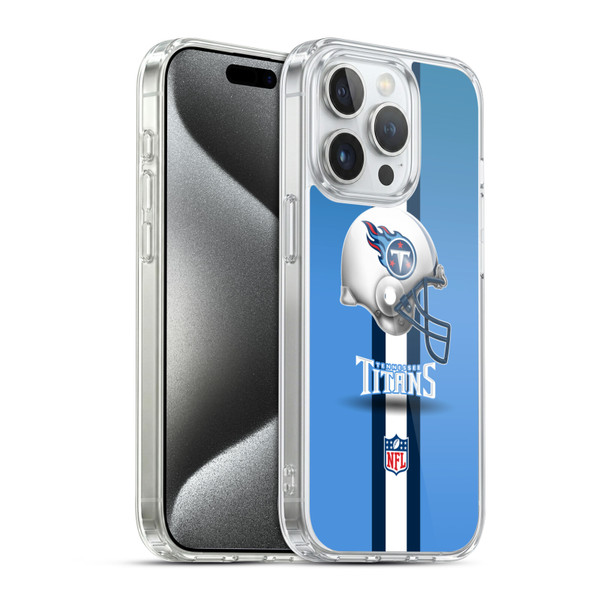 NFL Tennessee Titans Logo Helmet Soft Gel Case for Apple iPhone 15 Pro & MagSafe