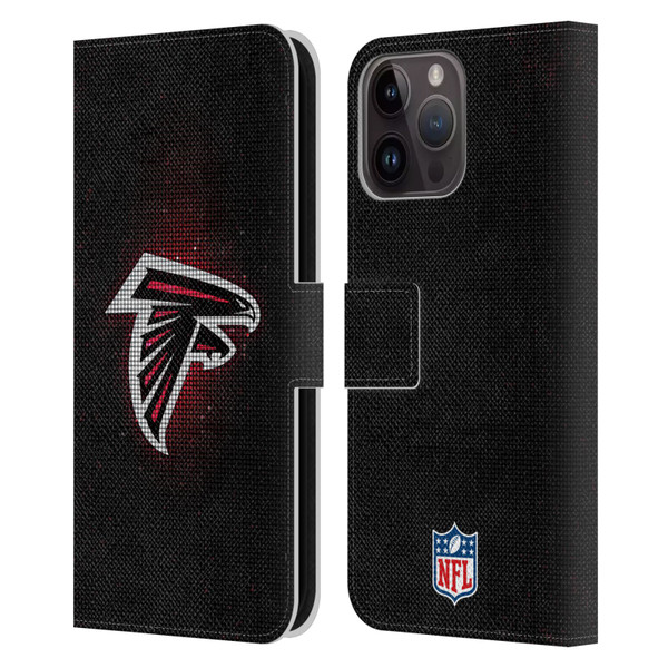 NFL Atlanta Falcons Artwork LED Leather Book Wallet Case Cover For Apple iPhone 15 Pro Max