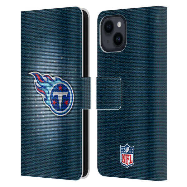 NFL Tennessee Titans Artwork LED Leather Book Wallet Case Cover For Apple iPhone 15
