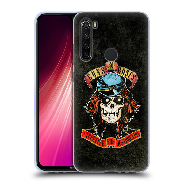 Guns N' Roses Vintage Rose Soft Gel Case for Xiaomi Redmi Note 8T