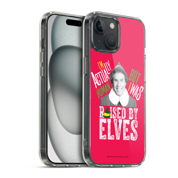 Elf Movie Graphics 1 Raised By Elves Soft Gel Case for Apple iPhone 15 & MagSafe