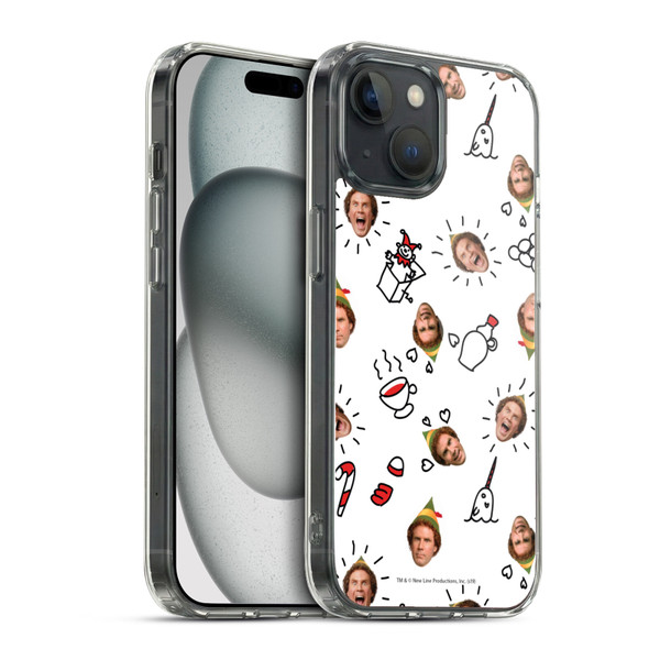 Elf Movie Graphics 2 Buddy Face Pattern Soft Gel Case for Apple iPhone 15 & MagSafe