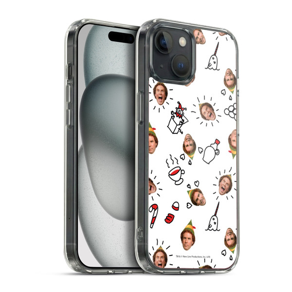 Elf Movie Graphics 2 Buddy Face Pattern Soft Gel Case for Apple iPhone 15 Plus & MagSafe