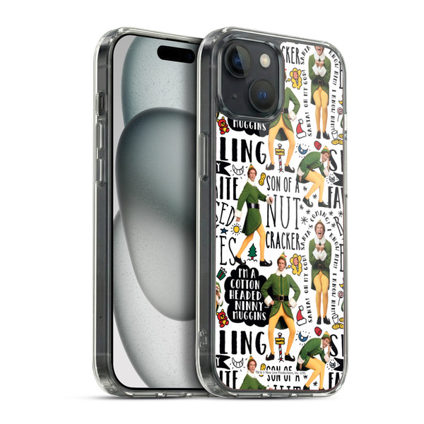 Elf Movie Graphics 2 Buddy Pattern Soft Gel Case for Apple iPhone 15 Plus & MagSafe