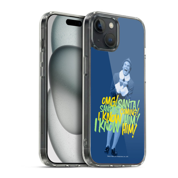 Elf Movie Graphics 2 Santa I Know Him Soft Gel Case for Apple iPhone 15 Plus & MagSafe